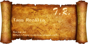 Tass Rozália névjegykártya