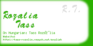 rozalia tass business card